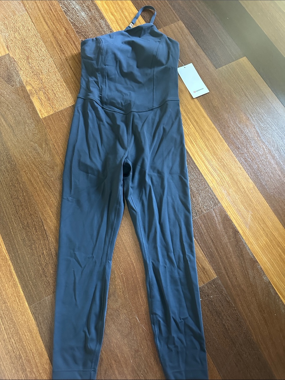 lululemon athletica Black Strappy One-Piece Jumpsuit